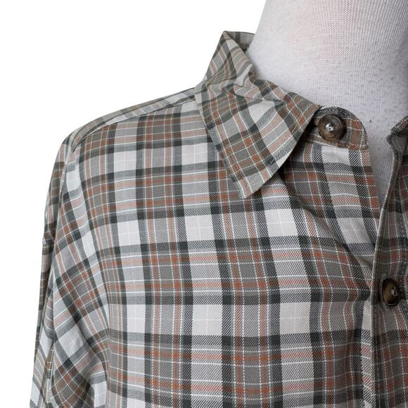 PATAGONIA Men's Plaid Button Up 100% Cotton Large - Picture 7 of 8